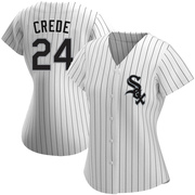 Authentic Joe Crede Women's Chicago White Sox Home Jersey - White