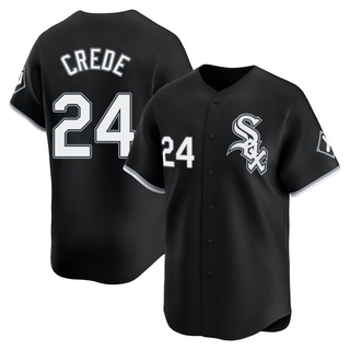 Limited Joe Crede Youth Chicago White Sox Alternate Jersey - Black