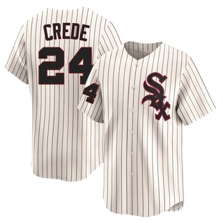 Limited Joe Crede Youth Chicago White Sox Throwback Cooperstown Jersey - Cream
