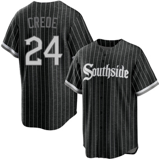 Replica Joe Crede Men's Chicago White Sox 2021 City Connect Jersey - Black
