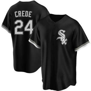 Replica Joe Crede Men's Chicago White Sox Alternate Jersey - Black