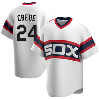 Replica Joe Crede Men's Chicago White Sox Cooperstown Collection Jersey - White